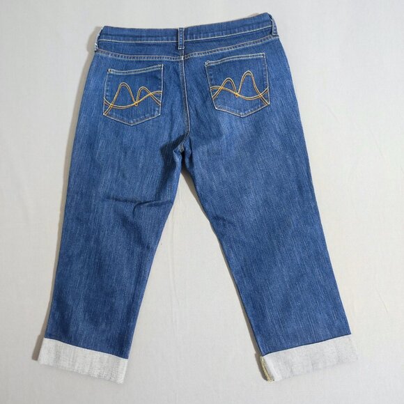 New York & Company Capri jeans women's size 10 denim blue colour - Picture 3 of 11